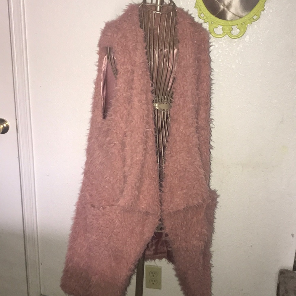 Long fur vest